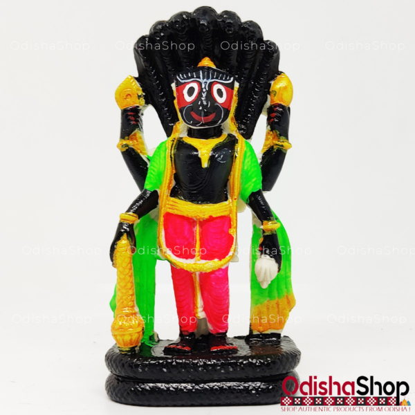 Idol Of Lord Jagannath Narayan Avatar With Basuki in Marble From OdishaShop For Puja Gifting Home Decor Vehicle Dashboard