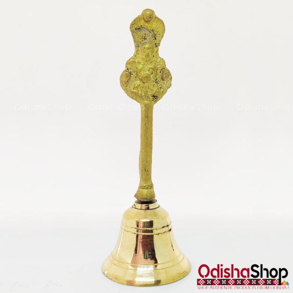 Brass Puja Bell Ghanti Medium Size Garud Design