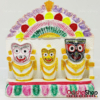 Chaturdha Murti Jagannath Idol in Marble from OdishaShop Multicolor