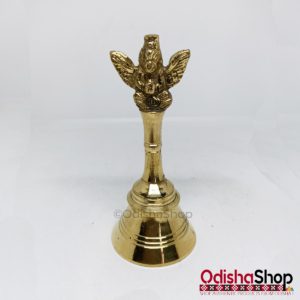 Brass Puja Bell Pooja Ghanti Garuda Ganti for Pooja and Gift Purpose Spiritual Gift (Mid)