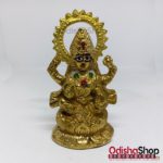 laxmi MATA Blessing Sitting on Lotus with Kalash Brass murti for Home Temple
