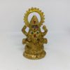 laxmi MATA Blessing Sitting on Lotus with Kalash Brass murti for Home Temple1