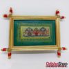 Palm Leaf Pattachitra Painting of Jagannath Wall Crafted in Raghurajpur Blue and Green Colour1